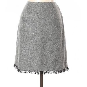 J. Jill Gray/Black Wool Skirt